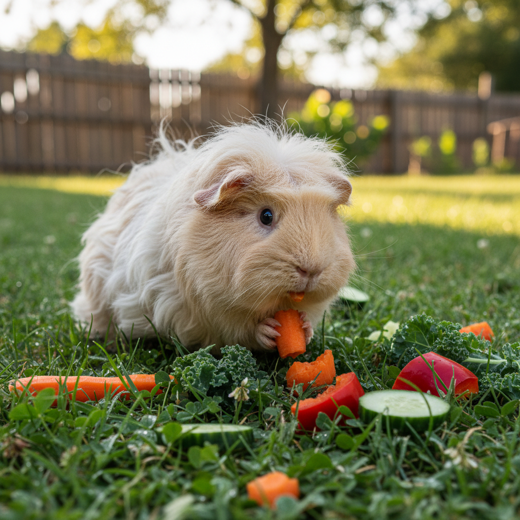 Fluffy brown rabbit portrait