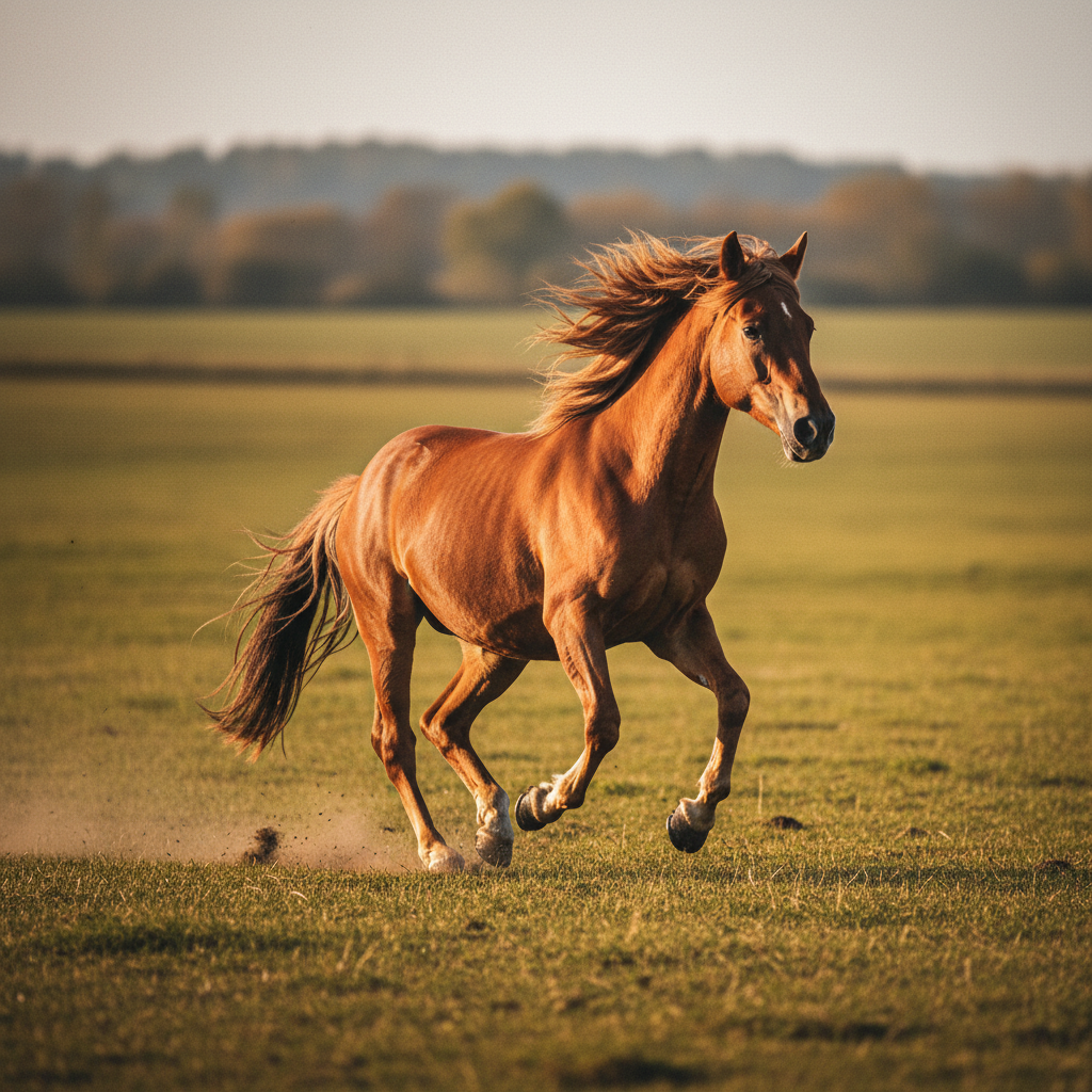 Chestnut horse portrait
