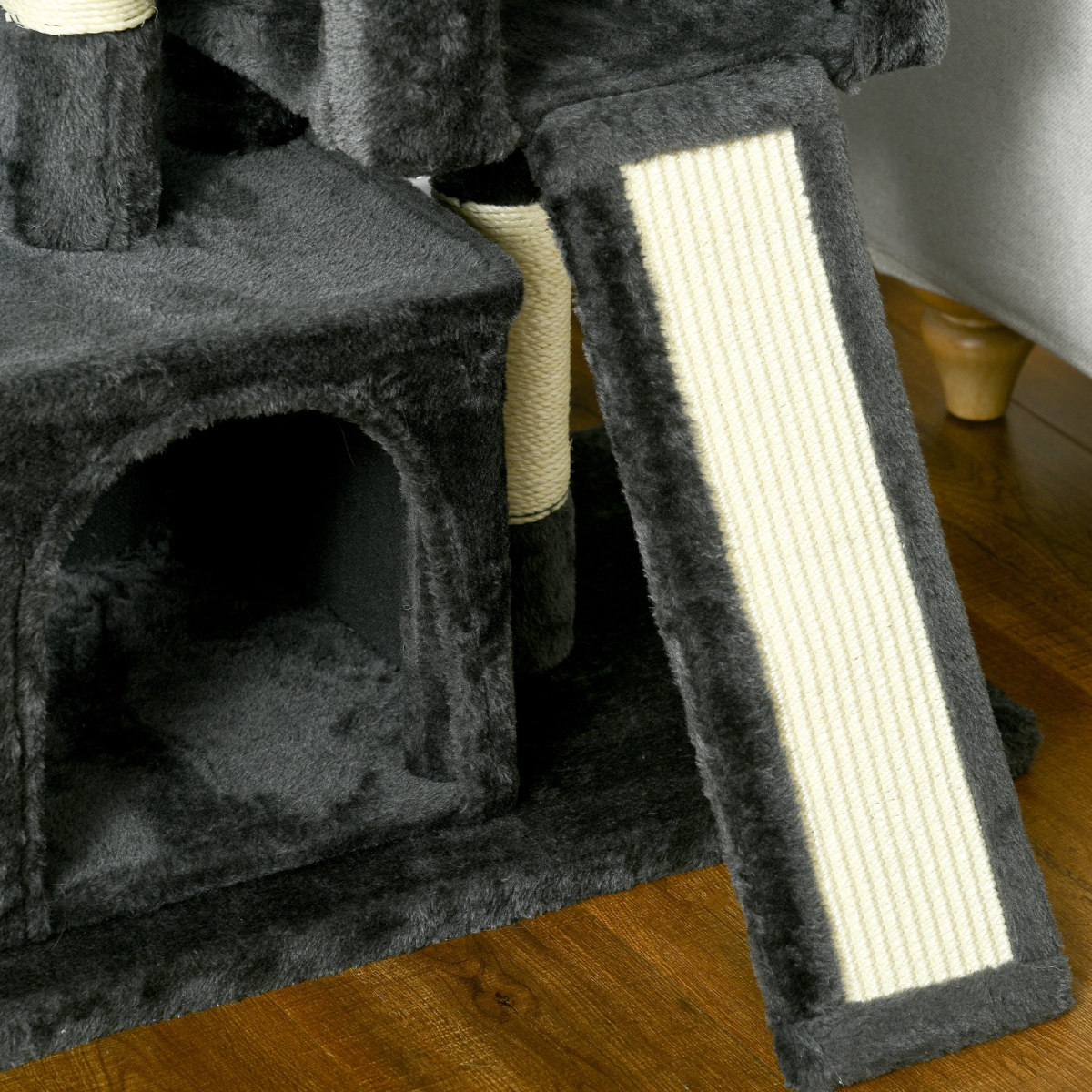 Cat Activity Tree with 2 Houses, Perches & Sisal Scratching Post (Pet Supplies)