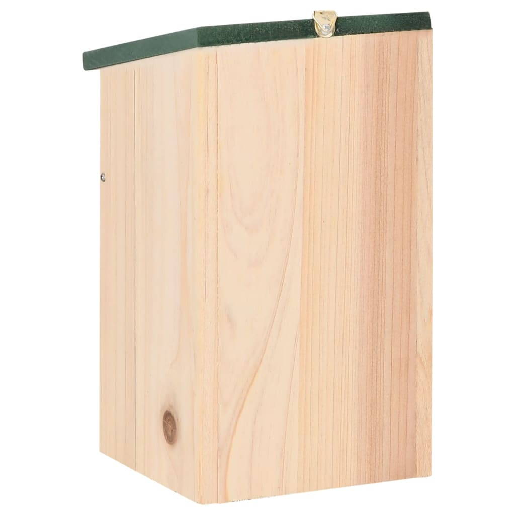 vidaXL Bird House | Green and Wood | Solid pine wood | Small | Durable