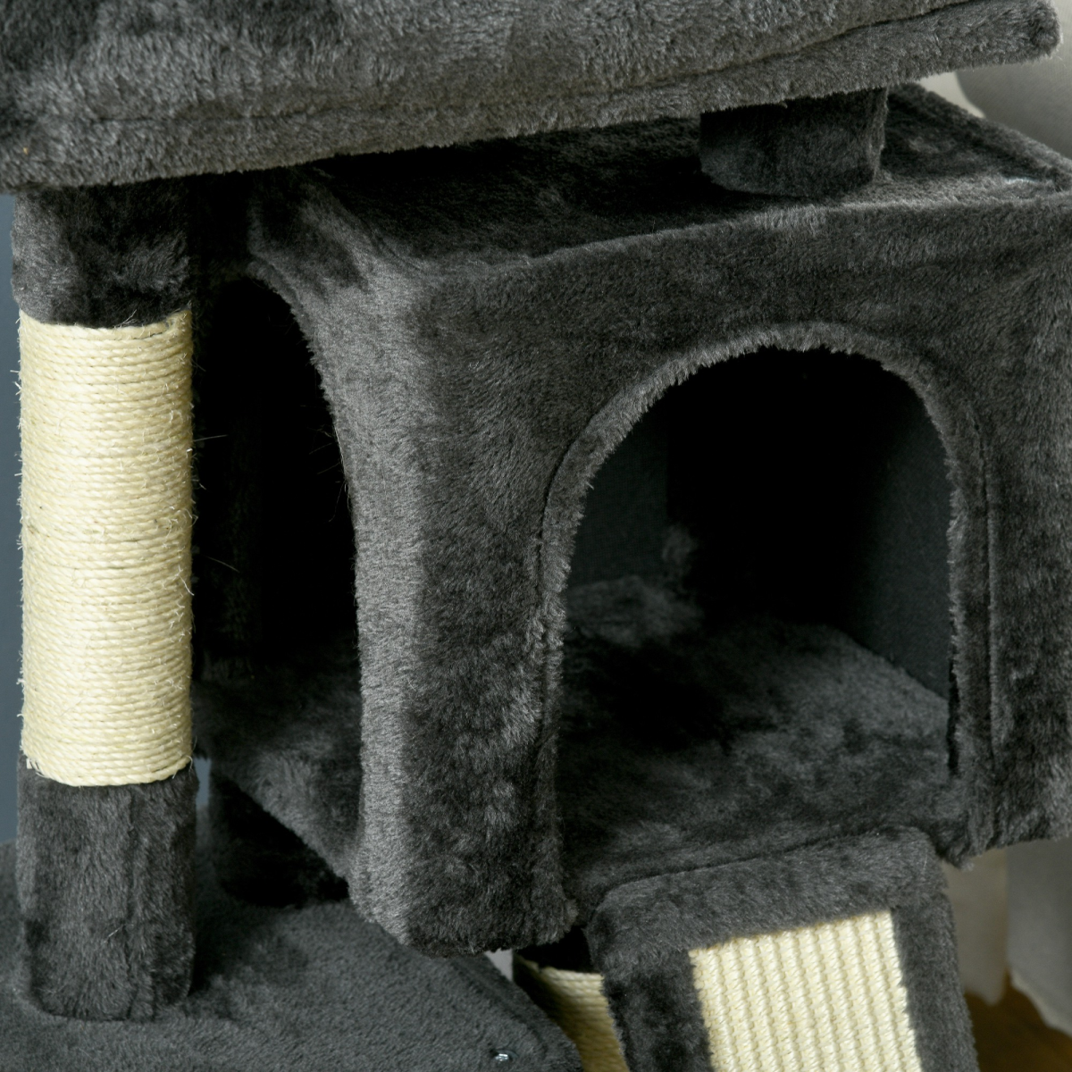 Cat Activity Tree with 2 Houses, Perches & Sisal Scratching Post (Pet Supplies)
