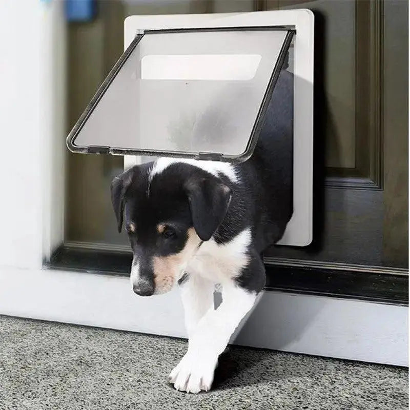 Dog Cat Pet Door Lockable Smart Self-closing-1
