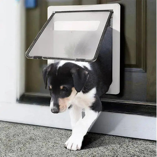 Dog Cat Pet Door Lockable Smart Self-closing-1