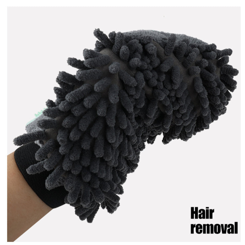 Dual-Sided Pet Bathing Brush and Grooming Glove-4