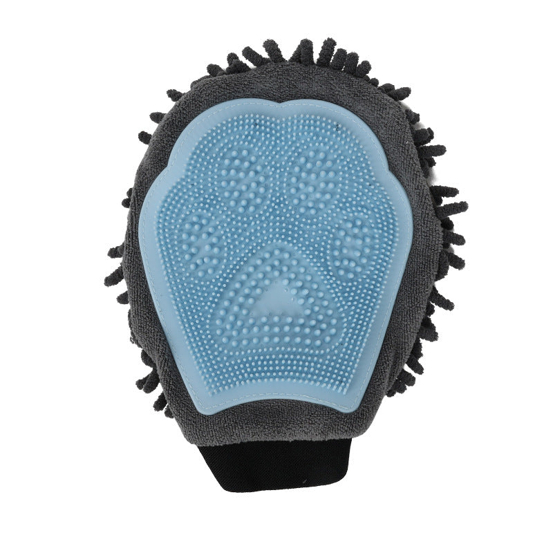 Dual-Sided Pet Bathing Brush and Grooming Glove-5
