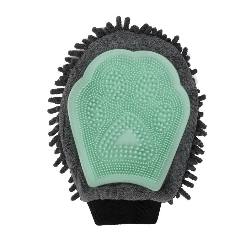 Dual-Sided Pet Bathing Brush and Grooming Glove-6