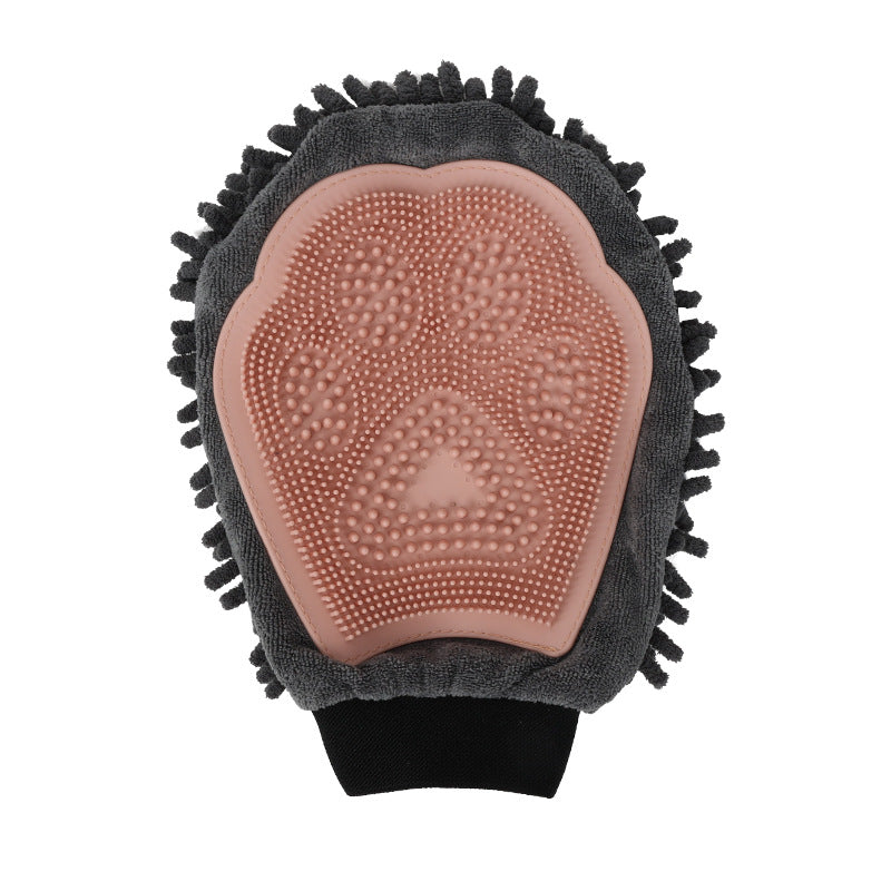 Dual-Sided Pet Bathing Brush and Grooming Glove-7