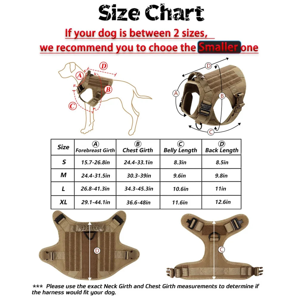 Large Dog Harness And Leash Set For Training-1