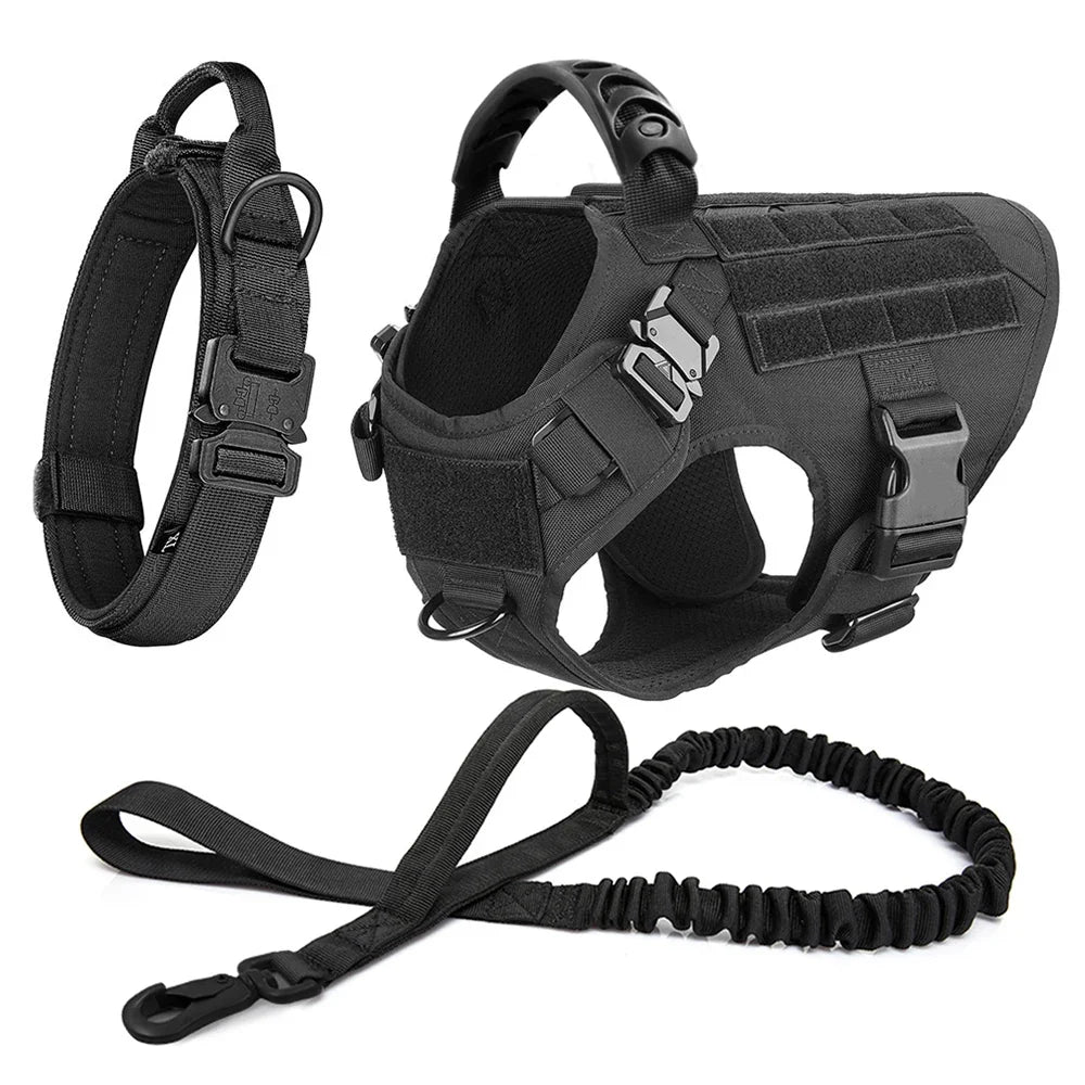 Large Dog Harness And Leash Set For Training-14