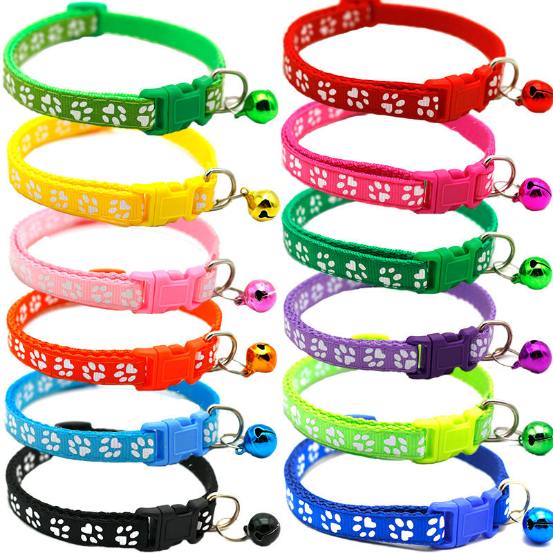 Pet Collars with Bells and Pendant Options-0