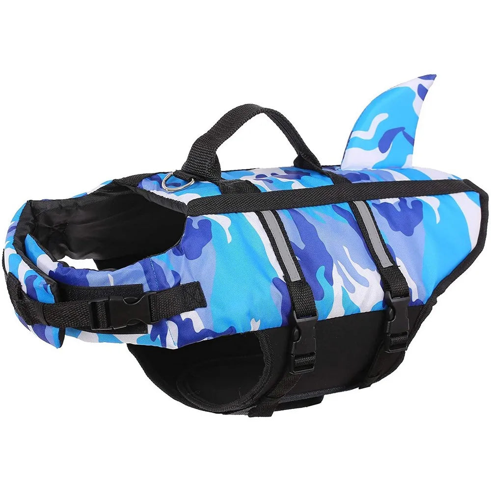Pet Dog Life Jacket Shark Swim Vest-6