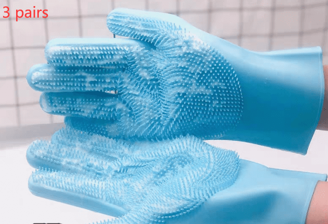 Pet Grooming Gloves for Dogs and Cats-7