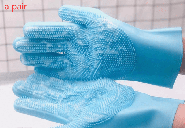 Pet Grooming Gloves for Dogs and Cats-5
